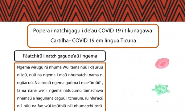 Lançada cartilha sobre COVID-19 em língua Ticuna