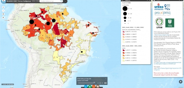Parceria da UFRGS, UFAM e UEA no mapeamento de Covid-19 no Amazonas é destaque na UFAM