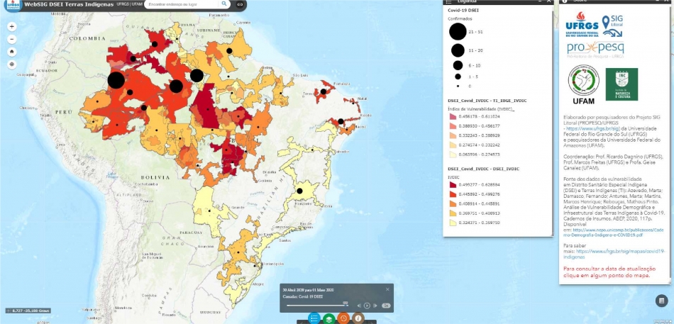 Parceria da UFRGS, UFAM e UEA no mapeamento de Covid-19 no Amazonas é destaque na UFAM